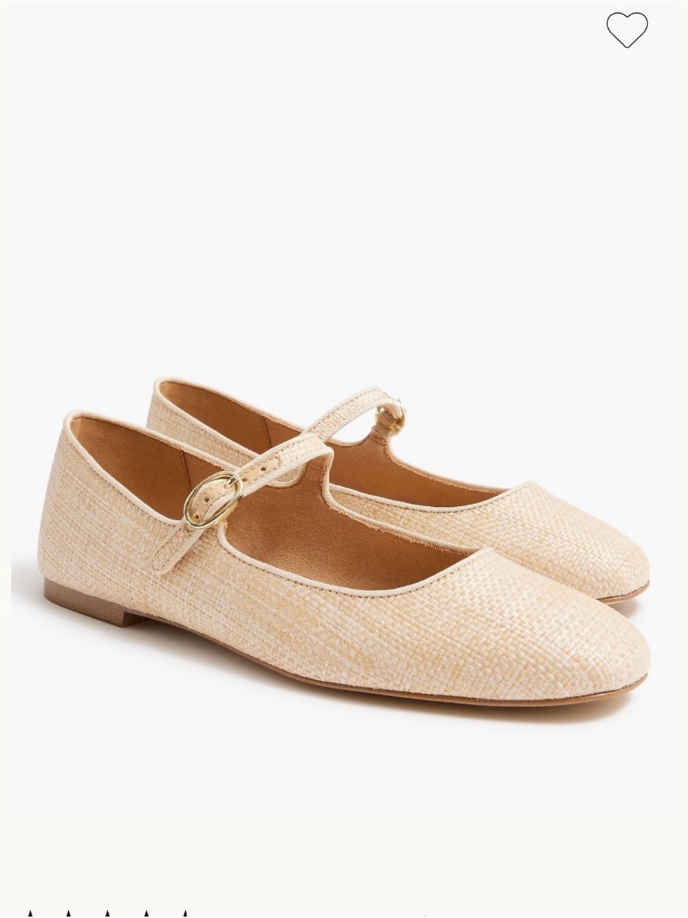 J Crew Factory Women’s Woven Mary Jane Flats